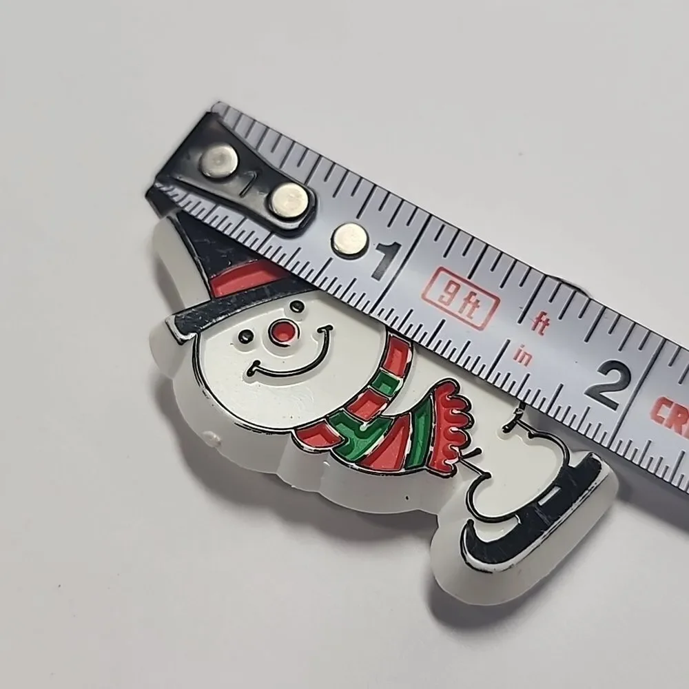 Vintage Estate Snowman Christmas Brooch Signed HALLMARK CARDS INC